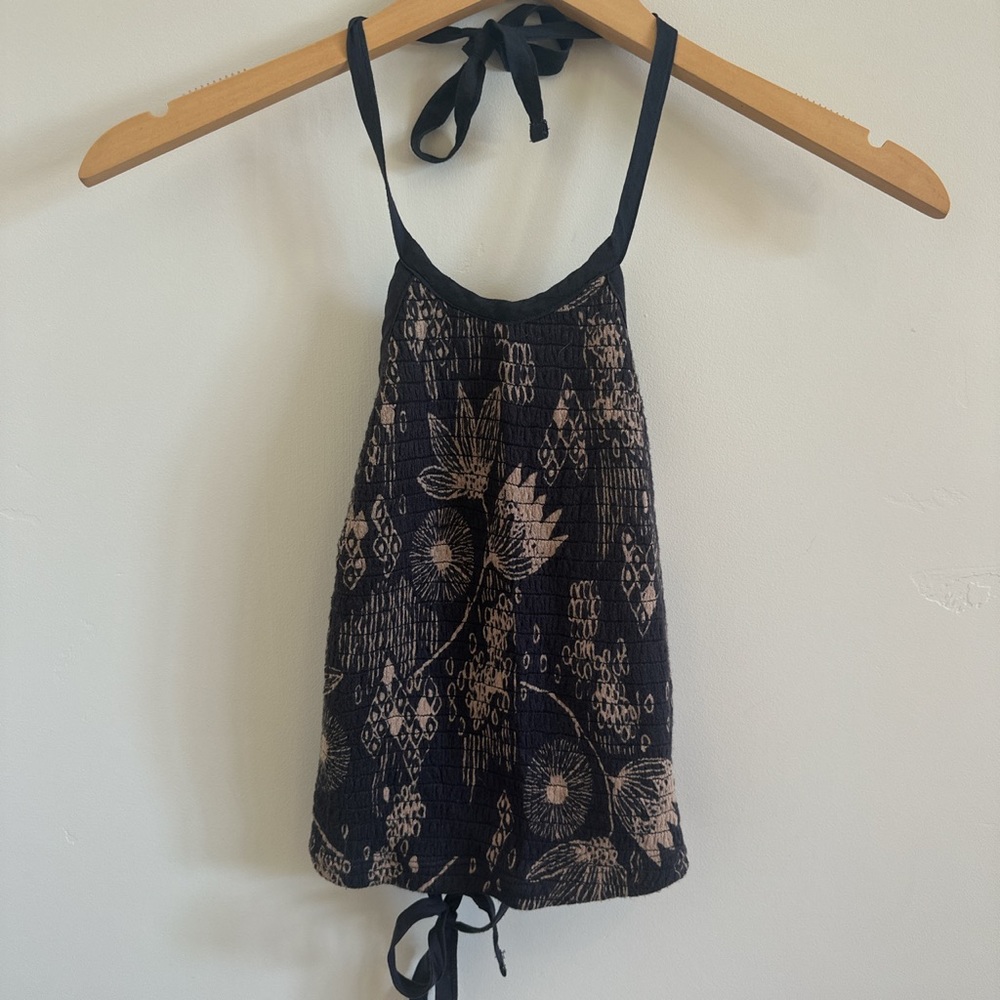 Urban Outfitters Floral Backless Halter top